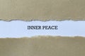 Inner peace on paper Royalty Free Stock Photo