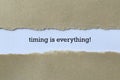 Timing is everything on paper Royalty Free Stock Photo