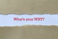 What`s your why on paper Royalty Free Stock Photo