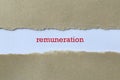 Remuneration on white paper Royalty Free Stock Photo