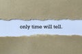 Only time will tell on white paper