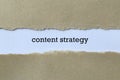 Content strategy on white paper Royalty Free Stock Photo