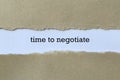 Time to negotiate on white paper