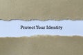 Protect your identity on white paper