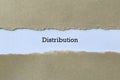 Distribution on white paper Royalty Free Stock Photo