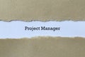 Project management on white paper Royalty Free Stock Photo