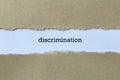 Discrimination on white paper