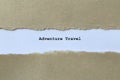 adventure travel on white paper Royalty Free Stock Photo