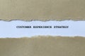customer experience strategy on white paper