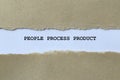 people process product on white paper