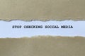stop checking social media on white paper