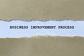 business improvement process on white paper Royalty Free Stock Photo