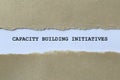 capacity building initiatives on white paper