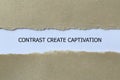 contrast create captivation on white paper Royalty Free Stock Photo