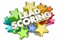 Lead Scoring Customer Prospects Top Best Score Stars 3d Illustration