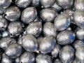 Lead sinkers for fishing rig on the fishing line Royalty Free Stock Photo