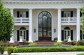 Leaded Glass Entry Door