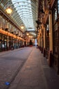 Leadenhall Market interior, London, UK Royalty Free Stock Photo
