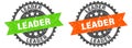leader band sign. leader grunge stamp set Royalty Free Stock Photo