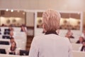 Leader business woman representing model of economic development and startup business, Audience at the conference hall, Business