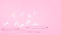 Leader Concept and Ideas very Happy alphabet random exploded. creative Abstract math on Pink pastel background