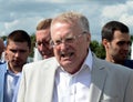 Leader of the Liberal Democratic Party of Russia Vladimir Zhirinovsky at the press festival in Moscow.