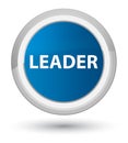 Leader prime blue round button