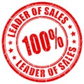 Leader of sales rubber stamp