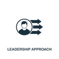 Leadership Approach icon. Creative element design from risk management icons collection. Pixel perfect Leadership Royalty Free Stock Photo