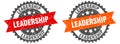 leadership band sign. leadership grunge stamp set Royalty Free Stock Photo