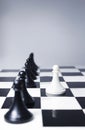 Leadership in chess Royalty Free Stock Photo