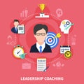 Leadership Coaching Concept Illustration Royalty Free Stock Photo