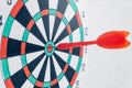 Leadership concept Arrows on archery target of dartboard Target business concept