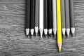 Leadership concept pencil Royalty Free Stock Photo