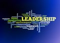 Leadership concept word cloud Royalty Free Stock Photo