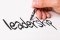 Leadership on a conceptual image