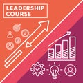 Leadership Course Design with Gradient and Lines: Inspiring Growth with Modern Visuals Royalty Free Stock Photo