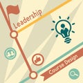 Leadership Course Design with Gradient and Lines: Inspiring Growth with Modern Visuals Royalty Free Stock Photo