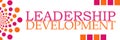 Leadership Development Pink Orange Dots Horizontal