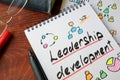 Leadership Development written on a paper. Royalty Free Stock Photo