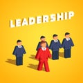 Leadership and entrepreneurship concept