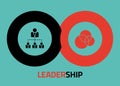 Leadership icon design for infographics