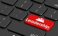 Leadership key on laptop keyboard Royalty Free Stock Photo