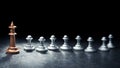 leadership and power in the form of a chess king