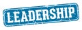 leadership rectangular sign. leadership stamp Royalty Free Stock Photo