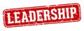 leadership rectangular sign. leadership stamp Royalty Free Stock Photo