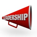Leadership - Red Bullhorn Royalty Free Stock Photo