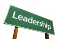 Leadership road sign Royalty Free Stock Photo