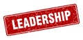leadership sign. leadership grunge stamp. Royalty Free Stock Photo