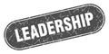 leadership sign. leadership grunge stamp. Royalty Free Stock Photo